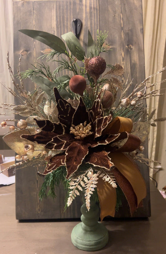 Poinsettia centerpiece