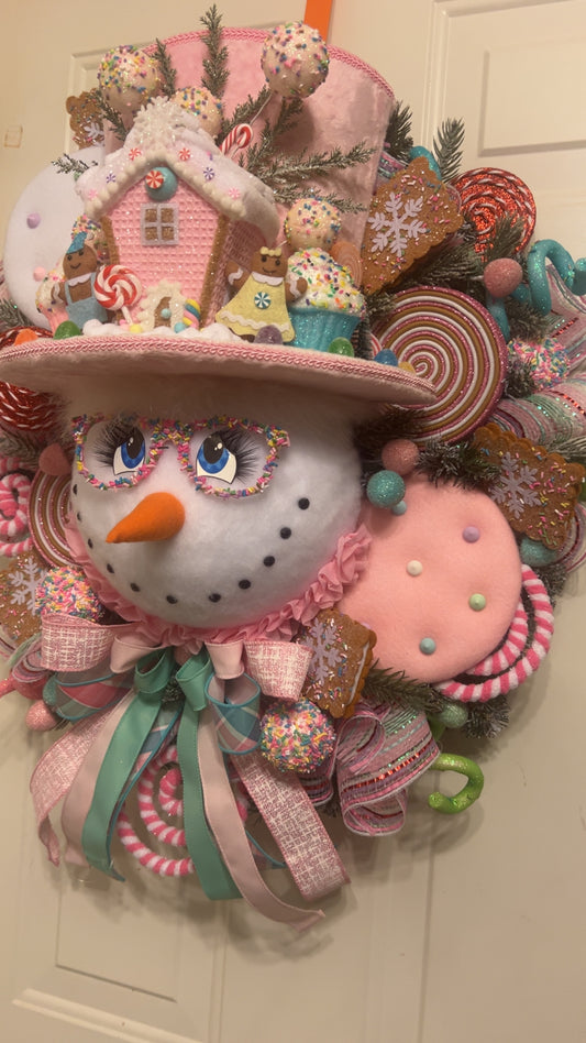 Frostina the SnowGirl Wreath