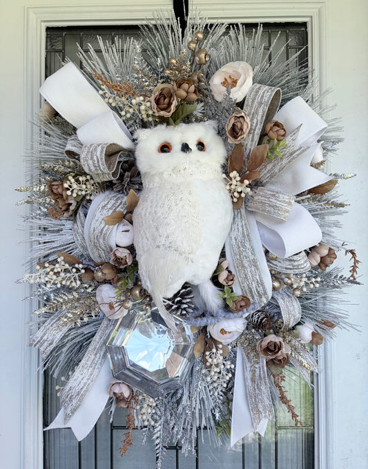 Woodland Theme Wreath | Rustic Forest Animal Front Door Decor | Handmade Woodland Wreath