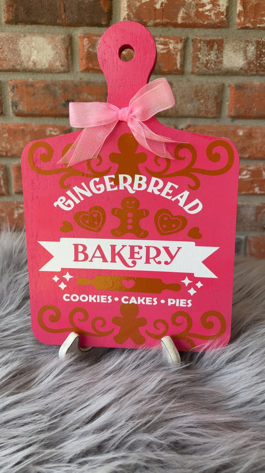Gingerbread Cutting board decor